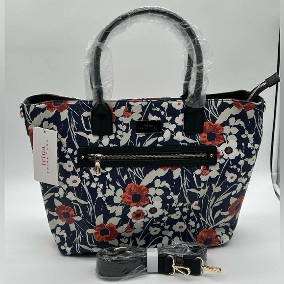 Trina Turks Floral Large Tote Bag NWT - Picture 3 of 11